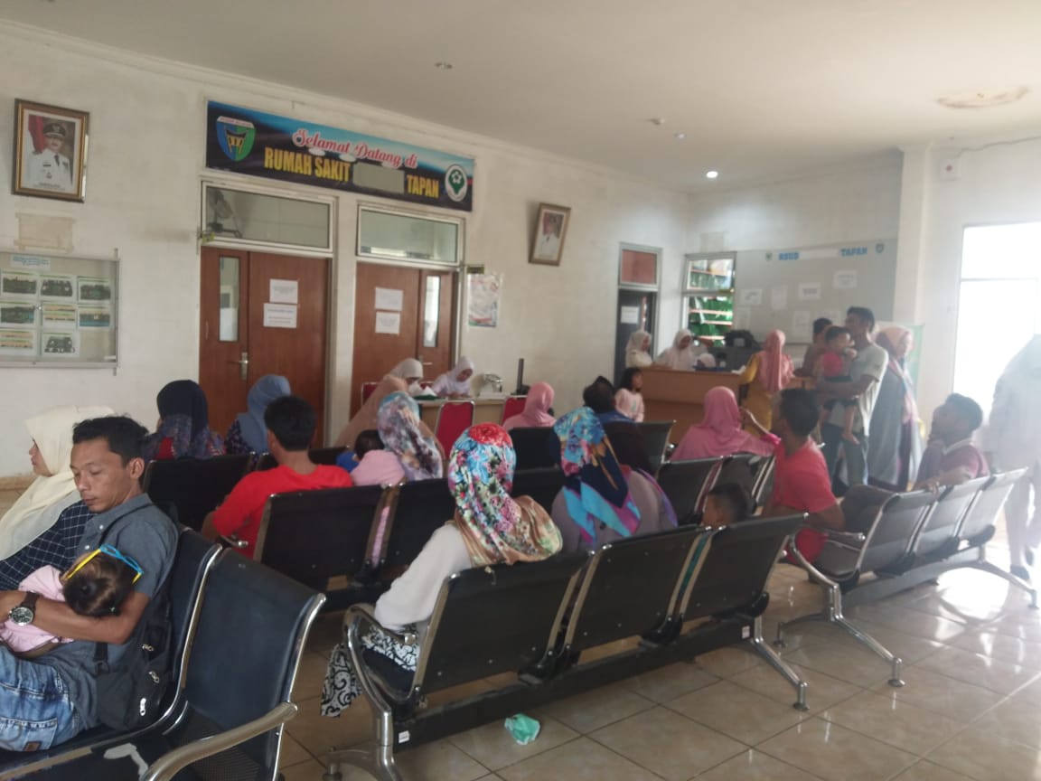 Kunjungan pasien RSUD Tapan 