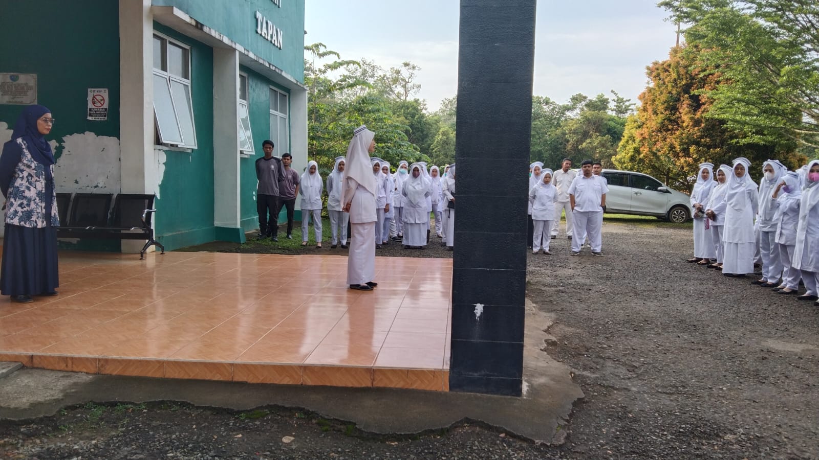 Apel pagi dan penyampaian persiapan Akreditasi RSUD Tapan