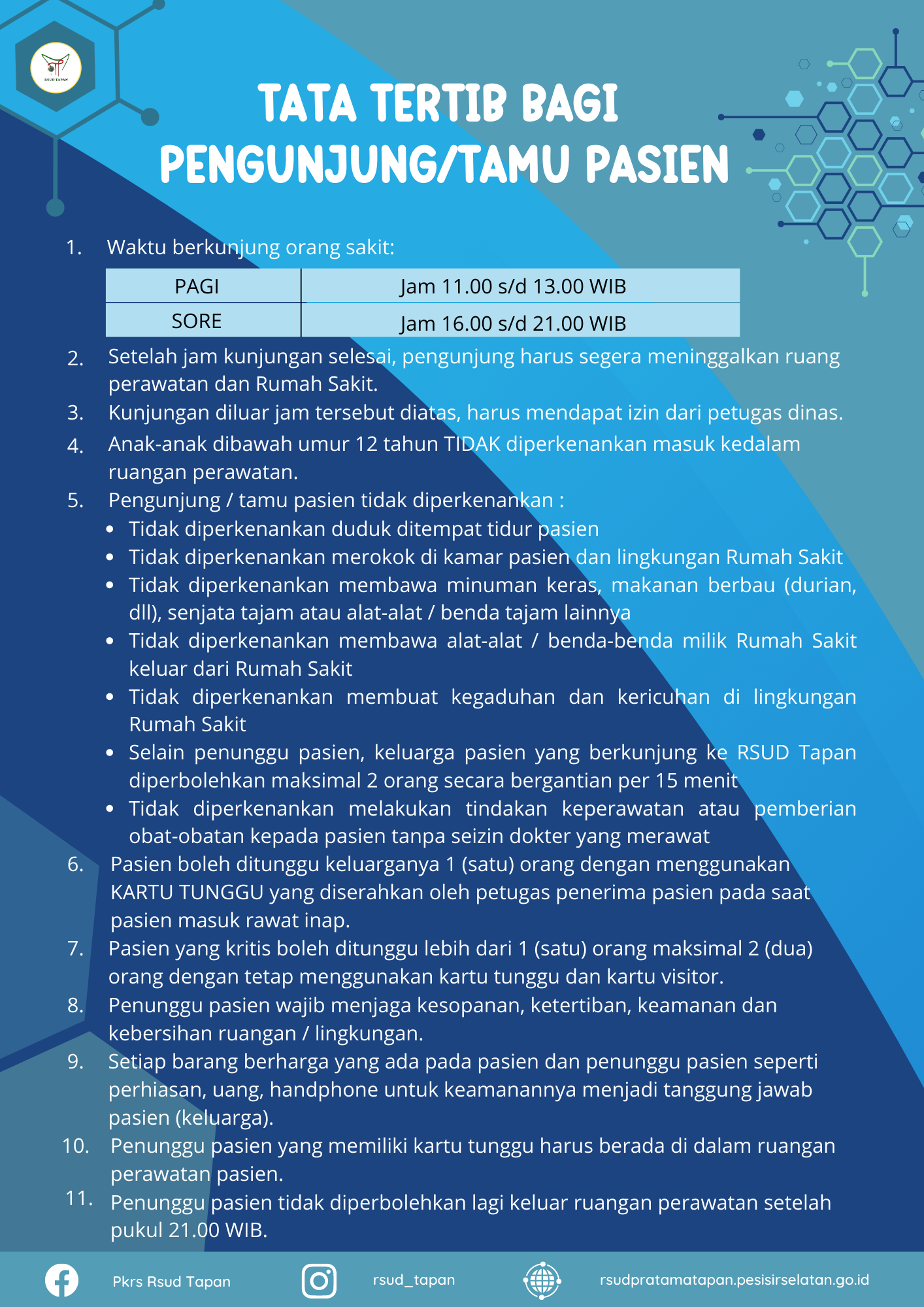 Tata Tertib Pasien dan Pengunjung